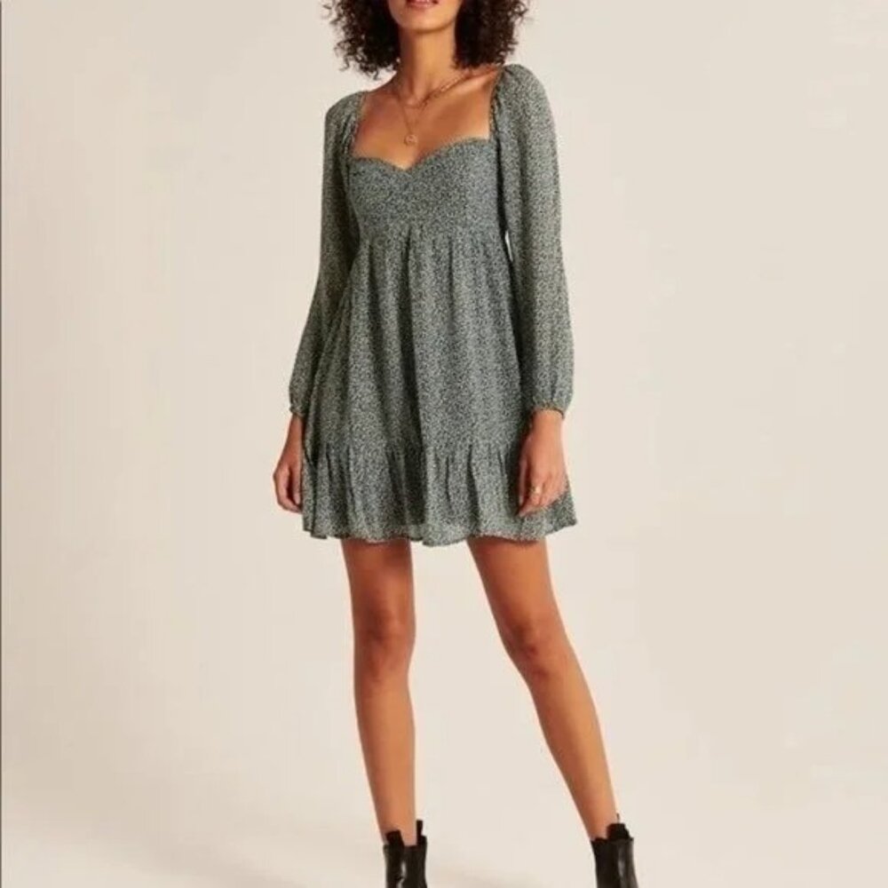 Abercrombie and Fitch Long Sleeve Babydoll Dress